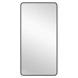 Black Metal Rectangle Mirror - X-Large 100cm x 200cm