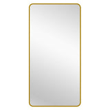 Gold Metal Rectangle Mirror - X-Large 100cm x 200cm