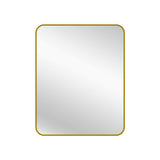 Gold Metal Rectangle Mirror - Small 80cm x 100cm