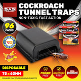 SAS Pest Control 96PCE Cockroach Tunnel Traps Non-Toxic Effective 75 x 63mm