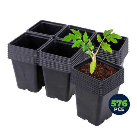 Garden Greens 576PCE Planter Pots Square Reusable Durable 11cm x 11.5cm