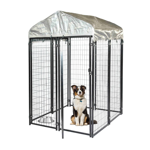 Pet Basic 1.83 x 1.22 x 1.22m Dog Kennel Enclosure Waterproof Lockable Gate