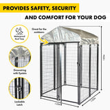 Pet Basic 1.83 x 1.22 x 1.22m Dog Kennel Enclosure Waterproof Lockable Gate