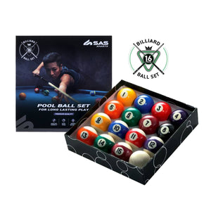 SAS Sports Pool Ball Boxed Set Premium Quality & Durability Gloss Finish