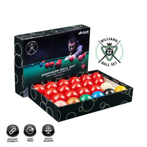 SAS Sports Snooker Ball Boxed Set Premium Quality & Durability Gloss Finish