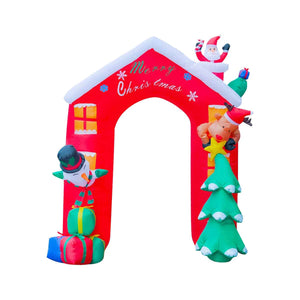 Christmas By Sas 2.4 x 2.09m Christmas Arch Self Inflating Bright LED Lights