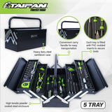 Taipan 126PCE 5 Tray Cantilever Metal Tool Set Premium Chrome Vanadium Steel