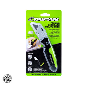 Taipan® Folding Lock Back Utility Knife Premium Quality Carbon Vanadium Steel