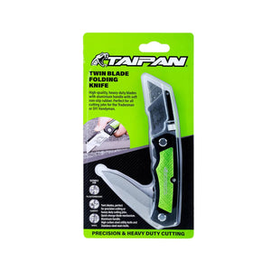 Taipan® Twin Blade Folding Knife Aluminium Handle Carbon Vanadium Steel