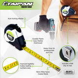 Taipan&reg; 5m Tape Measure Auto Lock Function Shock Absorbent Rubber Case