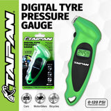 Taipan&reg; Portable Digital Tyre Pressure Gauge Multiple Functions LCD Screen