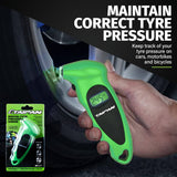 Taipan&reg; Portable Digital Tyre Pressure Gauge Multiple Functions LCD Screen