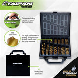 Taipan&reg; 99PCE Drill Bit Set HSS Titanium Coated & Steel Case Premium Quality