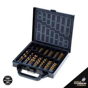 Taipan® 99PCE Drill Bit Set HSS Titanium Coated & Steel Case Premium Quality