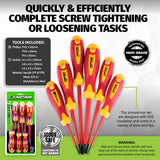 Taipan&reg; 6PCE VDE Insulated Screwdriver Set 1000V Safe Premium Quality