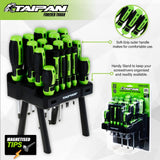 Taipan&reg; 20PCE Screwdriver Set With Stand Magnetic Tips Chrome Plated