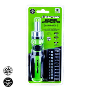 Taipan® 11PCE Screwdriver Ratchet Set Premium Quality Chrome Vanadium Steel