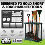 Taipan&reg; Garden Tool Organiser 40 Tool Capacity Mobile Portable Space Saving