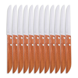 KIWI 12PCE Steak Knife Premium Professional Range Tempered Steel Blade 22.5cm