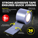 Handy Hardware 36PCE Heavy Duty Duct Tape Flexible Strong Multipurpose 18m