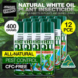 Australian Export 12PCE White Oil Plant Insecticide Spray All Natural 400gm