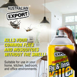 Australian Export 12PCE Fly/Insect Spray Fragrance Free 200gm Indoor/Outdoor