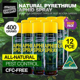 Australian Export 12PCE Pyrethrum Aphid Insect Spray All Natural Garden 400gm