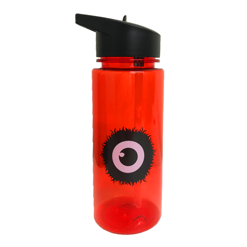 Black Flip Straw Water Bottle