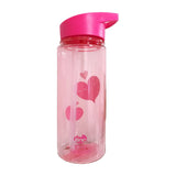 Pink Flip Straw Water Bottle