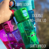 Green Leaj Proof Flip and Clip Water Bottle