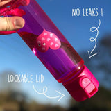 Pink Leak Proof Flip and Clip Water Bottle