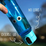 Blue Leak Proof Flip and Clip Water Bottle