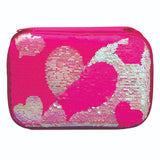 Hearts Reversible Sequin Pencil Case