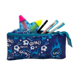 Football Tri-Compartment Pencil Case