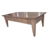 Fairmont 130cm Coffee Table 2 Drawers Solid Tasmanian Oak Natural