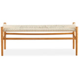 Anemone  2p Wishbone 120cm Dining Bench Beech Timber Replica Hans Wenger Natural