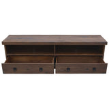 Florence  ETU Entertainment TV Unit 180cm 2 Drawer Solid Mango Timber Wood