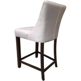 Florence  2pc High Fabric Dining Chair Bar Stool French Provincial Solid Timber