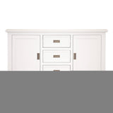 Laelia Buffet Table 166cm 2 Door 3 Drawer Acacia Wood Coastal Furniture -White