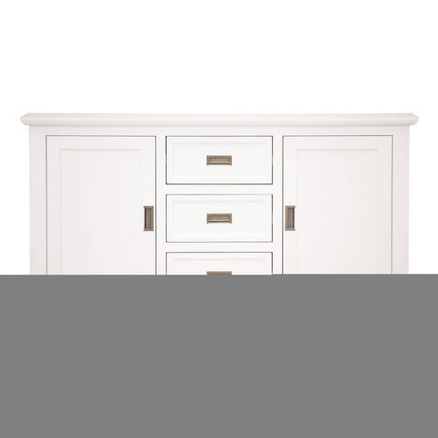 Laelia Buffet Table 166cm 2 Door 3 Drawer Acacia Wood Coastal Furniture -White