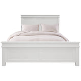 Lily Bed Frame Queen Size Timber Mattress Base With Storage Drawers - White