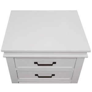 Lily Bedside Tables 3 Drawers Storage Cabinet Nightstand - White