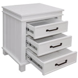 Lily 4pc King Bed Suite Bedside Tallboy Bedroom Furniture Package - White