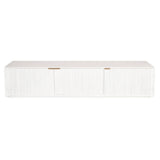 Cyrus ETU Entertainment TV Unit 200cm 3 Door Solid Mango Wood - White