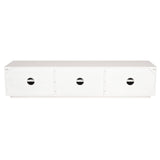 Cyrus ETU Entertainment TV Unit 200cm 3 Door Solid Mango Wood - White