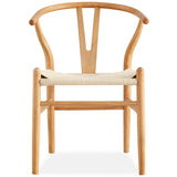 Anemone  Set of 4 Wishbone Dining Chair Beech Timber Replica Hans Wenger Natural