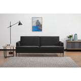 Ariya 3 Seater Sofa Fabric Uplholstered Lounge Couch - Charcoal