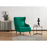 Sylvia Accent Sofa Arm Chair Fabric Uplholstered Lounge Couch - Green