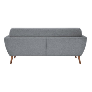 Lilliana 3 + 1 + 1 Seater Sofa Fabric Uplholstered Lounge Couch - Light Grey