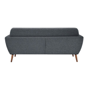 Lilliana 3 + 2 + 1 Seater Sofa Fabric Uplholstered Lounge Couch - Dark Grey
